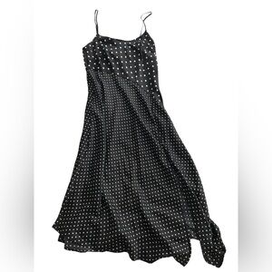 Black Polka Dot Spaghetti Strap Dress